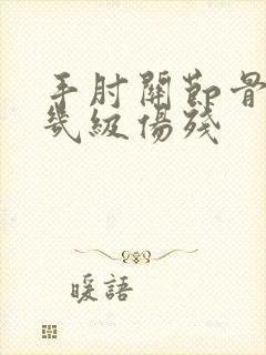 手肘关节骨折算几级伤残