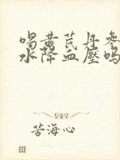 喝黄芪丹参山楂水降血压吗封面