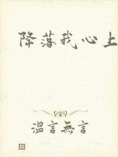 降落我心上
