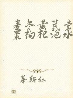 麦冬黄芪党参红枣枸杞泡水喝的功效