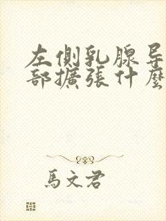 左侧乳腺导管局部扩张什么意思