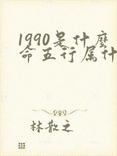 1990是什么命五行属什么命封面