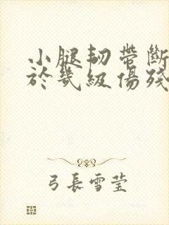 小腿韧带断裂属于几级伤残