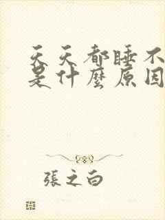 天天都睡不着觉是什么原因
