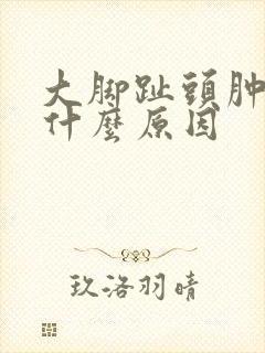 大脚趾头肿痛是什么原因