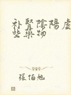 补肾阴阳虚有哪些药物