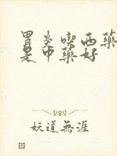 胃炎吃西药好还是中药好