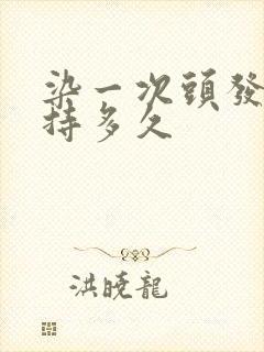 染一次头发能保持多久