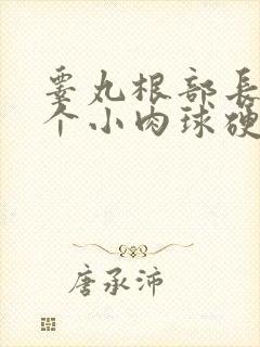 睾丸根部长了一个小肉球硬硬的
