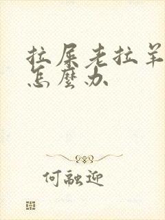 拉屎老拉羊屎蛋怎么办