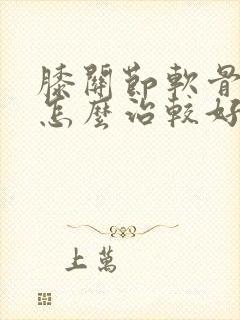 膝关节软骨磨损怎么治较好封面