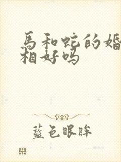 马和蛇的婚配属相好吗