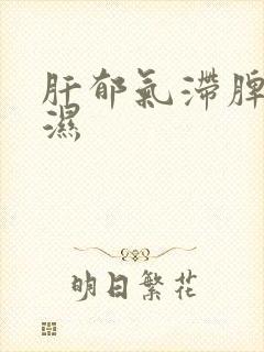 肝郁气滞脾虚痰湿