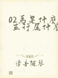 02马是什么命 五行属什么封面