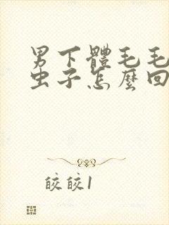 男下体毛毛有小虫子怎么回事封面