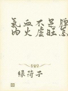 气血不足脾胃虚内火虚旺怎么调理