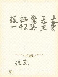 张译惊天大案1一42集免费观看封面