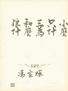 狼和三只小猪谁什么为什么的故事