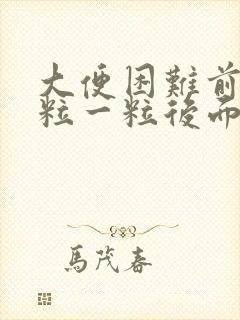 大便困难前面一粒一粒后面正常