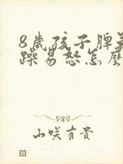 8岁孩子脾气暴躁易怒怎么办