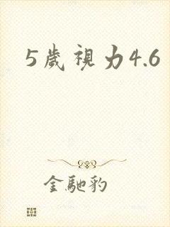 5岁视力4.6
