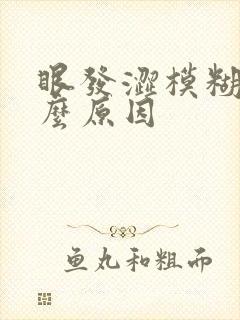 眼发涩模糊是什么原因