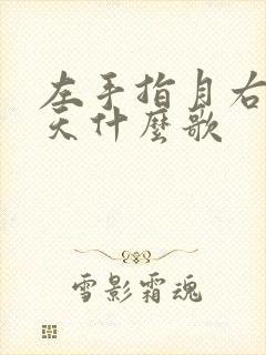 左手指月右手指天什么歌