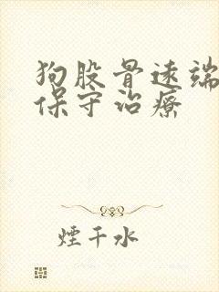 狗股骨远端骨折保守治疗