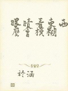 眼睛看东西为什么会模糊封面
