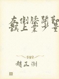 左侧膝关节腔及髌上囊少量积液