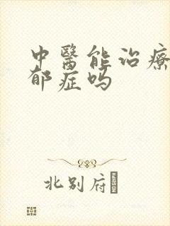 中医能治疗好忧郁症吗