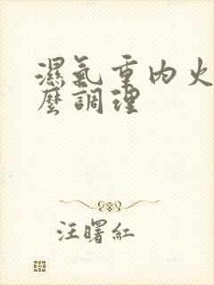 湿气重内火大怎么调理