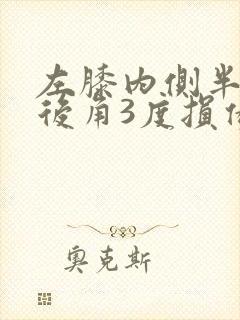 左膝内侧半月板后角3度损伤撕裂