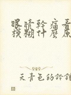 眼睛干痛看东西模糊什么原因