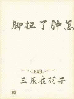 脚扭了肿怎么办封面