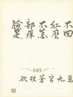 脸部不红不肿就是痒怎么回事