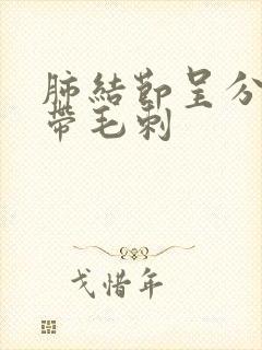 肺结节呈分叶状带毛刺