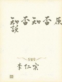知否知否原著小说封面