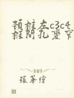 颈椎左c3c4椎间孔变窄严重吗封面