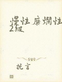 慢性糜烂性胃炎2级封面