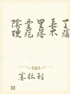 阴囊里长了个小硬疙瘩不痛不痒