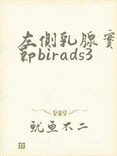 左侧乳腺实性结节birads3