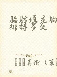 脂肪填充胸部能维持多久