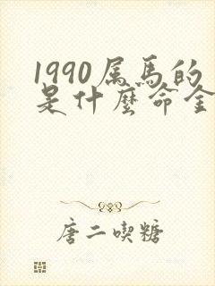 1990属马的是什么命金木水火土五行