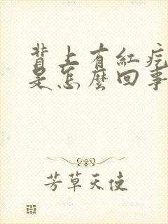 背上有红疙瘩痒是怎么回事封面