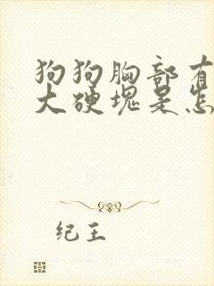 狗狗胸部有个很大硬块是怎么回事