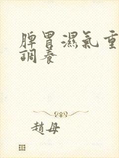 脾胃湿气重怎么调养