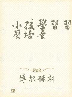 小孩学习习惯怎么培养封面