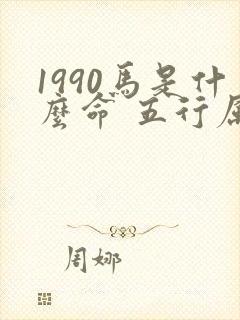 1990马是什么命 五行属什么