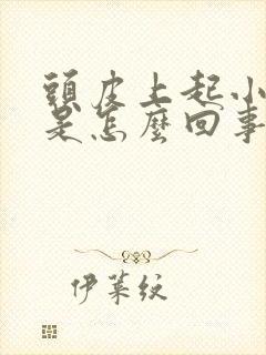头皮上起小疙瘩是怎么回事?
